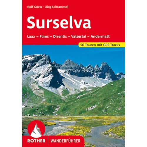 Surselva, német nyelvű túrakalauz - Rother