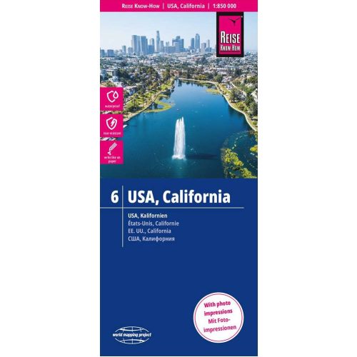 USA (6): Kalifornia térkép - Reise Know-How