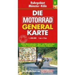   Ruhrgebiet, Münster, Köln (No 08) motorostérkép - MairDumont 