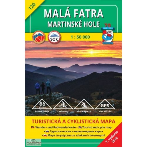 Malá Fatra & Martinské hole, hiking map (HM 120) - VKÚ
