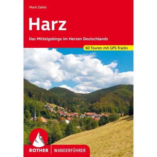 Harz-hegység, német nyelvű túrakalauz - Rother