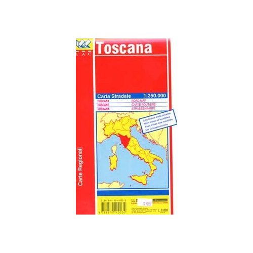 Toscana autótérkép - LAC