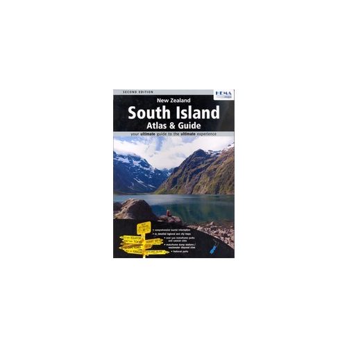 Új-Zéland: South Island Touring Atlas & Guide - Hema