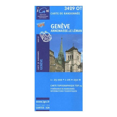 Genève / Annemasse / Le Léman - IGN 3429OT