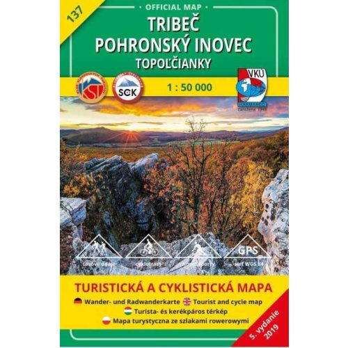 Tribeč & Pohronský Inovec, hiking map (137) - VKÚ