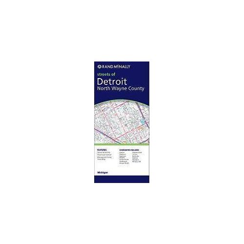 Detroit - North Wayne County, MI térkép - Rand McNally