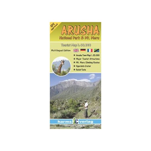 Arusha Nemzeti Park térkép - Herms