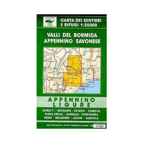 Valli del Bormida - Appennino Savonese térkép (No1/2) - Multigraphic