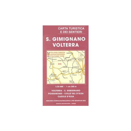 San Gimignano - Volterra térkép (No 513) - Multigraphic 