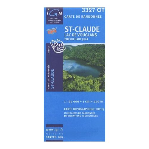 Saint-Claude / Lac de Vouglans - IGN 3327OT