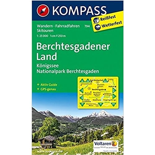 Berchtesgadener Land, hiking map (WK 794) - Kompass