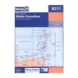 Middle Grenadines Chart B311 - Imray