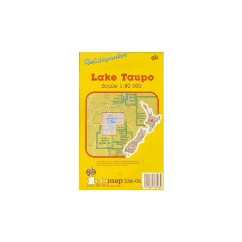 Lake Taupo turistatérkép - Dep. of Conservation
