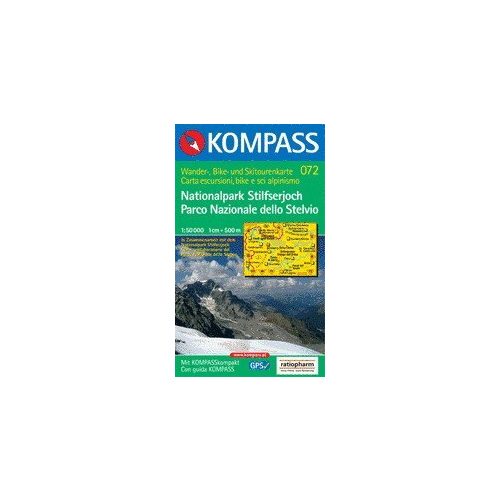 Parco Nazionale dello Stelvio turistatérkép (WK 072) - Kompass
