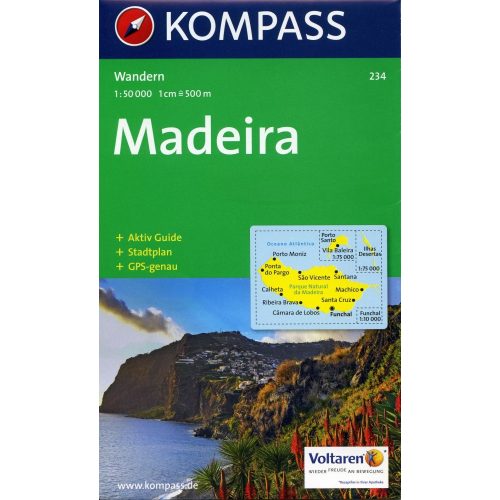 Madeira (WK 234), hiking map - Kompass