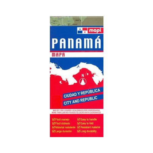 Panama (az ország és a város) térkép - Mapi Americas