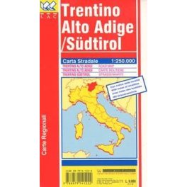 Trentino - Alto Adige / Südtirol autótérkép - LAC