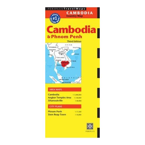 Cambodia & Phnom Penh térkép - Periplus Editions