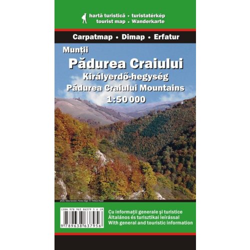 Pădurea Craiului Mountains, hiking map - Carpatmap & Dimap & Erfatur