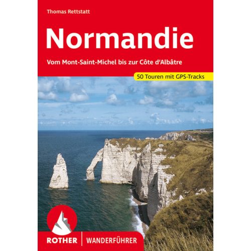Normandy, hiking guide in German - Rother