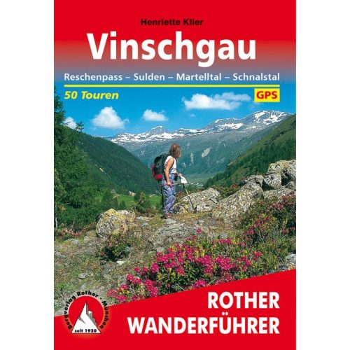 Vinschgau, német nyelvű túrakalauz - Rother
