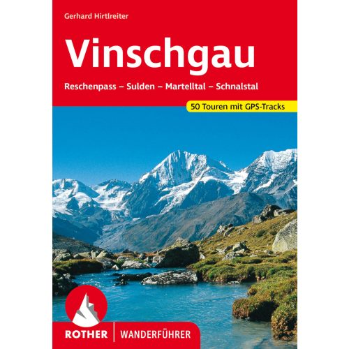 Vinschgau, német nyelvű túrakalauz - Rother