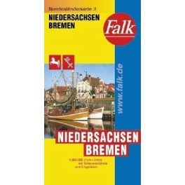 Alsó-Szászország és Bréma autótérkép - Falk 