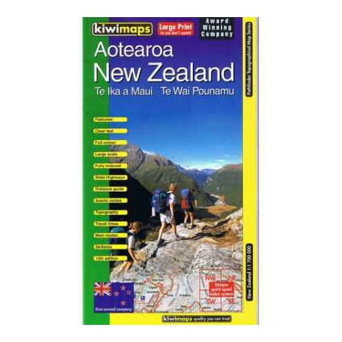 Új-Zéland térkép - Kiwimaps