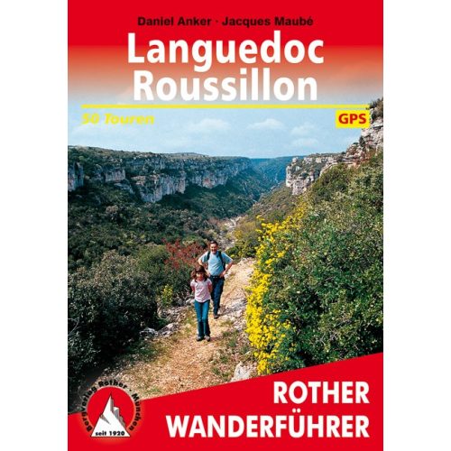 Languedoc-Roussillon, hiking guide in German - Rother