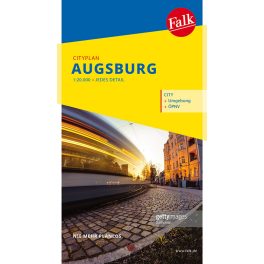Augsburg, city map - Falk