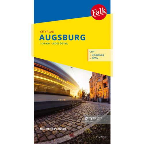 Augsburg, city map - Falk