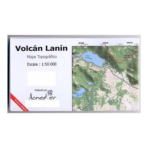 Volcán Lanín térkép (10) - Aoneker