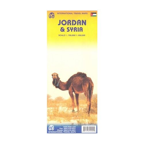 Jordánia és Szíria térkép - ITM