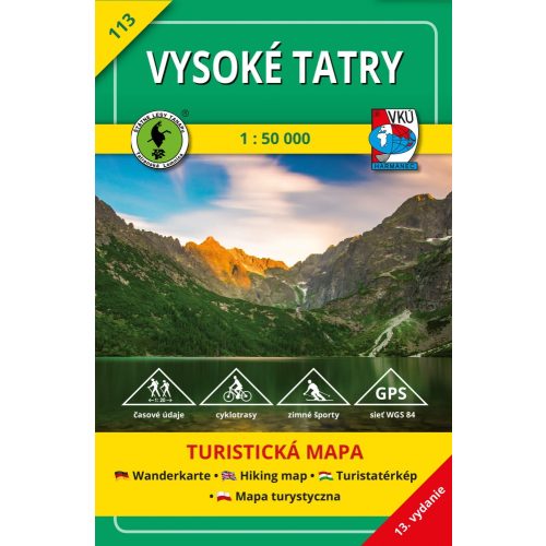 High Tatra Mountains, hiking map (113) - VKÚ