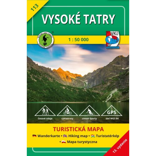 High Tatra Mountains, hiking map (113) - VKÚ