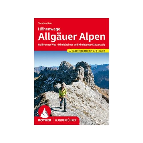 Allgäui-Alpok: több napos és ferrata túrák, német nyelvű túrakalauz - Rother
