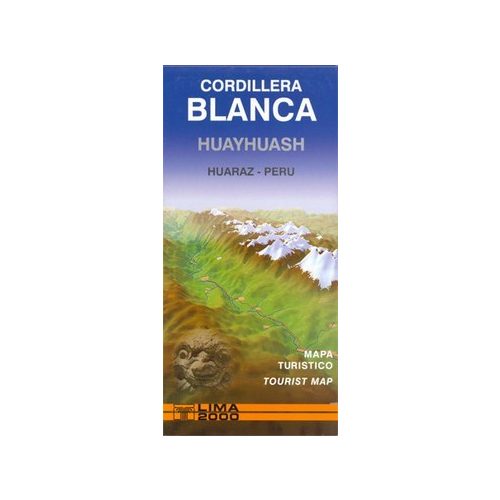 Cordillera Blanca & Huayhuash turistatérkép - Editorial Lima 2000