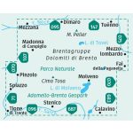 Dolomiti di Brenta, hiking map (WK 073) - Kompass
