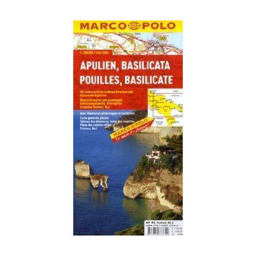 Puglia, Basilicata térkép - Marco Polo