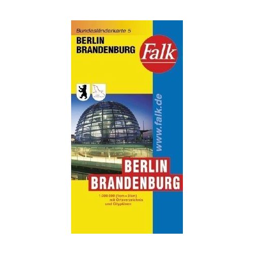 Berlin és Brandenburg autótérkép - Falk 