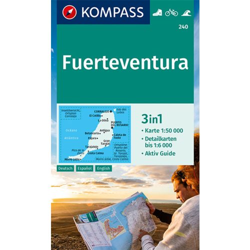 Fuerteventura, hiking map (WK 240) - Kompass