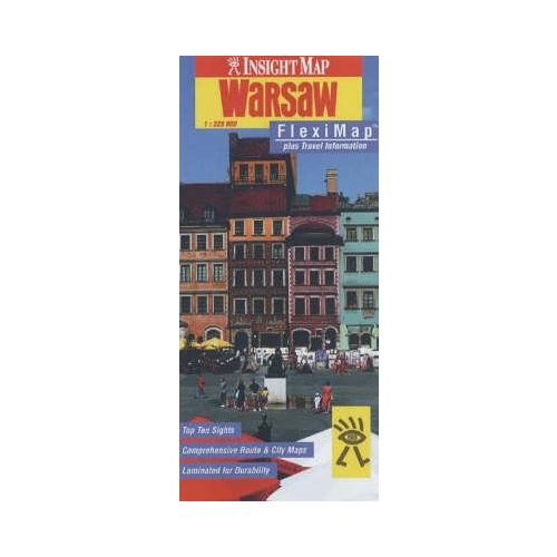 Varsó laminált térkép - Insight