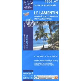   Le Lamentin / Presqu'île de La Caravelle / Parc Naturel Régional de La Martinique - IGN 4502 MT