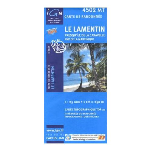 Le Lamentin / Presqu'île de La Caravelle / Parc Naturel Régional de La Martinique - IGN 4502 MT