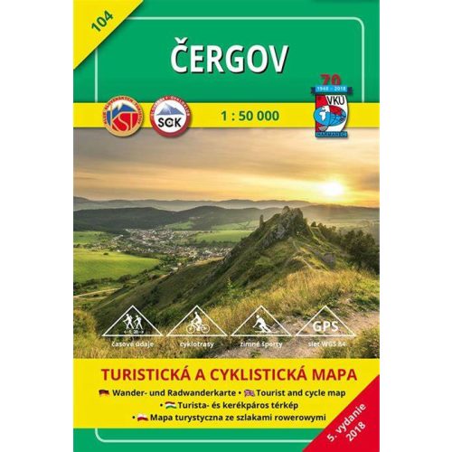 Čergov, hiking map (104) - VKÚ