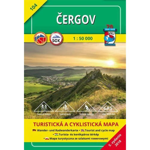 Čergov, hiking map (104) - VKÚ