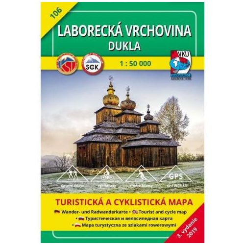 Laborec Hills & Dukla, hiking map (106) - VKÚ