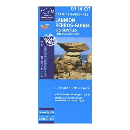 Lannion / Perros-Guirec /Les Sept Iles Côte de granit rose - IGN 0714OT
