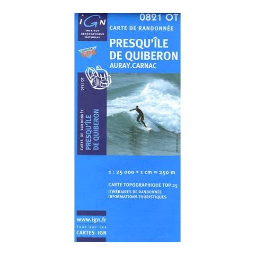 Presqu'île de Quiberon /Auray / Carnac -IGN 0821OT