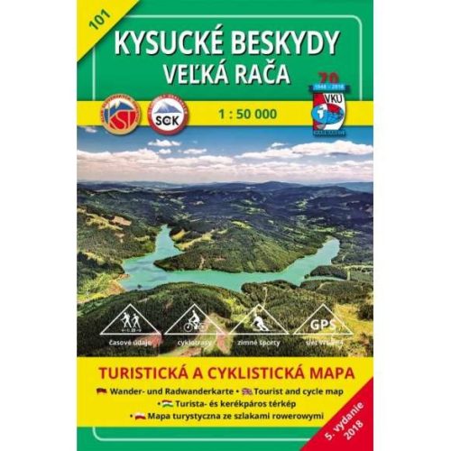 Kiszucai-Beszkidek, Veľká Rača turistatérkép (101) - VKÚ